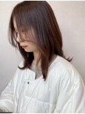 【LASIA大分/牧駅徒歩5分】顔まわりカット/上品ブラウンカラー