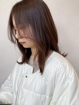 ラシアヘアー(LASIA HAIR) 【LASIA大分/牧駅徒歩5分】顔まわりカット/上品ブラウンカラー