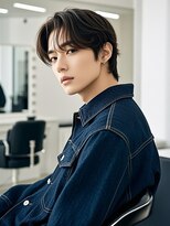 エイチ メンズ(H)&nbsp;おしゃれ坊主マッシュメンズコンマバングメンズベリーショート