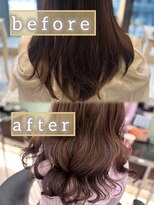 アピッシュ ギンザ(apish ginza)&nbsp;浅子小百合/直毛さんにおすすめコテ巻き風パーマ