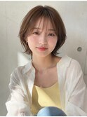 【NOA】韓国風くびれショート×ショコラベージュ髪質改善カラー