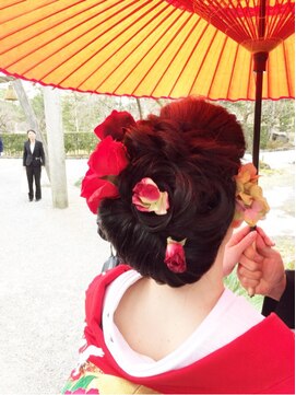 エノモト(ENOMOTO) 華やか洋髪スタイル20代30代40代 結婚式 二次会 イベント