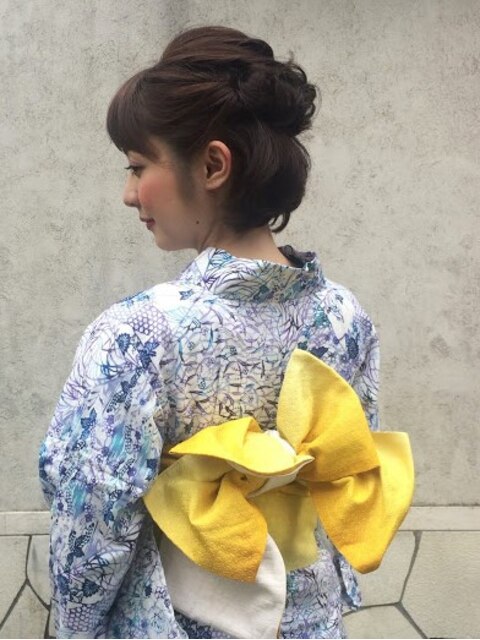 浴衣・ヘアアレンジも可愛く♪