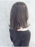 切りっぱなしボブエアリーショートフォギーベージュ