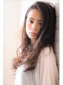 クリアカラーミントカラーシアカラーロングレイヤーの抜け感ヘア