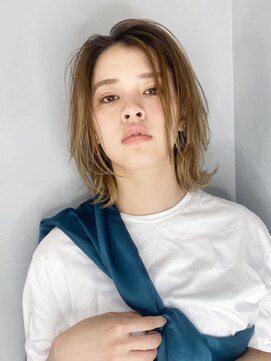 アイティー バイ アルバム 浦和店(IT by ALBUM) ストレートボブ_エアリーミディショートパーマ_98040