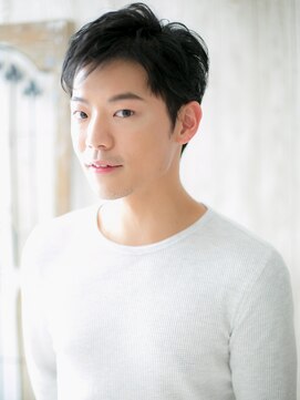 メンズヘア ビーセカンド 草加店(MENS HAIR B-2) アッシュブラック＆ツーブロックショートQ