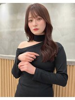 ロンドプロフィール 浦和(Lond profil) 韓国顔まわりシースルー前髪チョコレートカラー【浦和】