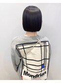【松戸　石山】センターパートボブ　切りっぱなしボブ