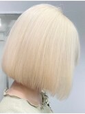 ホワイトブロンド［新宿駅/大人ガーリー/ダブルカラー]