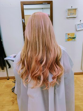 ヴィアージュ 国分寺 まつげエクステアンドヘアエクステ(Viage) ピンクカラーロングヘア