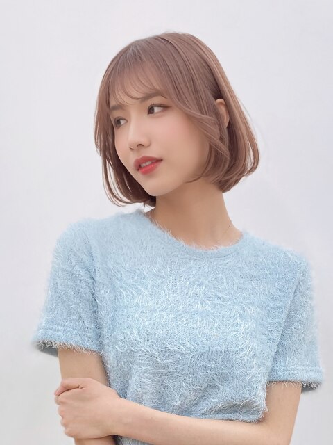 大人可愛い小顔前下がりボブ×ナチュラルボブ×ミニボブ20代30代