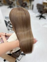ハピネス 梅田茶屋町店(HAPPINESS) 髪質改善トリートメント/ミルクティーアッシュ/レイヤーロング