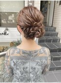 結婚式のお呼ばれセット～サイドシニヨン～