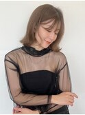 外ハネ 外ハネボブ 韓国ボブ 好感度 小顔ボブ 小顔ライン