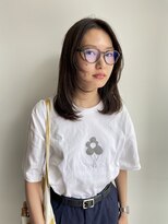 フェンヘアーアイス 中目黒(Fen.hair ici)&nbsp;大人美人艶カラー地毛風カラー小顔カット透明感レイヤーロング