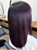 髪質改善 大人のうる艶ピンクカラー ナチュラルストレート
