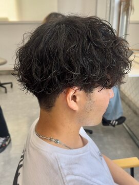 フゥ 宇都宮(FeU) 波巻きパーマメンズパーマメンズヘアツーブロックツイストパーマ