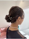 【パール シニヨン】ヘアセット/more岡崎店大山