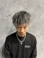 メンズグルーミングナンバーナイン(MEN'S GROOMING NUMBER NINE)&nbsp;姫路メンズ/メンズパーマ/ツイストスパイラル/ホワイトメッシュ