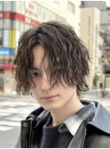ウェーブツイスパ　ミディアムパーマ　新潟メンズパーマ
