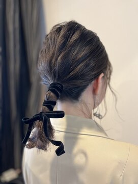 ヘアアートマール(Hair Art marl) ベロアリボン×ヘアセット