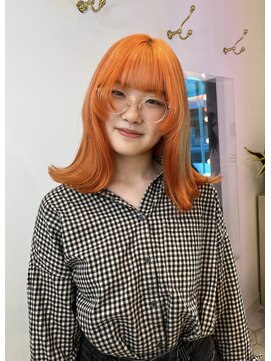 アマンドール(Aman D'or) オレンジカラー×お顔周りレイヤー