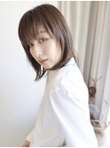 顔まわりレイヤー/ウルフレイヤー/シルキーベージュ/透け感/鶴舞