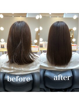 ツヤと髪 クリム(crim) 髪質改善ヘアエステ　ミディアム　白髪染め　30代、４０代、20