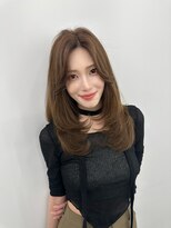 アマトウキョウ アユンチェ(AMA TOKYO×AYUNCHE) 韓国ヘア 2wayバング レイヤーカット くびれヘア 顔周り/