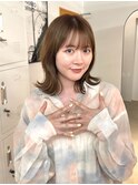 【Meenaハザマ】簡単外ハネ×小顔くびれヘア