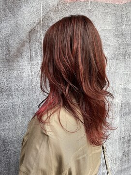 ロンド(Le Rond) ミディアムレイヤーカット/バーガンディ/シャドールーツ