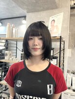 イデアル(Ideal)&nbsp;ボブ/ミニボブ/切りっぱなしボブ/前下がり/前下がりボブ/韓国