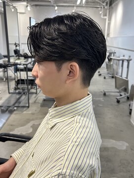 フォト 新宿(foto) メンズ/men's/メンズカット/センターパート/曲がる縮毛矯正