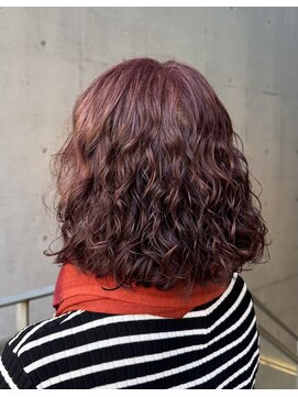 トエ(toe) 白髪を活かした艶々ピンクパープル