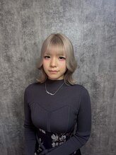 カプセル(capsule)&nbsp;ボブ × ホワイトブロンドカラー♪