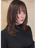 抜け感ハッシュカット風レイヤー［中目黒/ハッシュカット］
