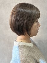 エンクス(enx)&nbsp;着物ヘア/ダークアッシュ/ミディアムレイヤーカット/鶴ヶ峰YM19