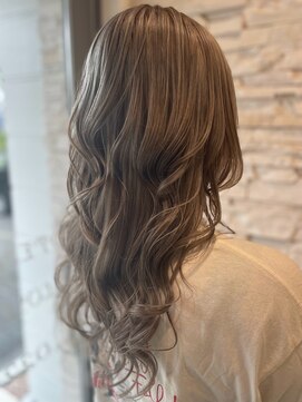 トータルビューティサロン シェリ(total beauty salon cheri) ハイトーンデザインカラー×グレージュ
