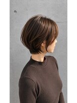 ヴィヴァーシャス(viva cious)&nbsp;大人女性白髪染め30代40代50代丸みショート×ブラウンカラー
