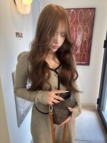 ペレ 原宿(PELE)&nbsp;ダークパープルナチュラルショート夏のヘアアレンジ原宿