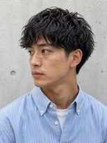 フィエルウメダ(Fier umeda)&nbsp;柔らかウェーブのマッシュパーマ×ツーブロック