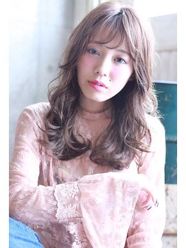 マノン バイ エイチ(MANON by H) 《MANON by H》ミルクティーカラー×フェザーカール