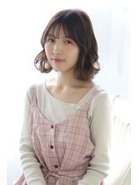 ヘアリゾート ブーケ(hair+resort bouquet) nami【可愛いベージュカラー】外ハネミックスのもこもこボブ