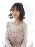 nami【可愛いベージュカラー】外ハネミックスのもこもこボブ