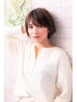 ヘアーアートシフォン 池袋西口店(Hair art chiffon)&nbsp;カーキベージュ濡れ髪ボブルフストカールショコラベージュ抜け感