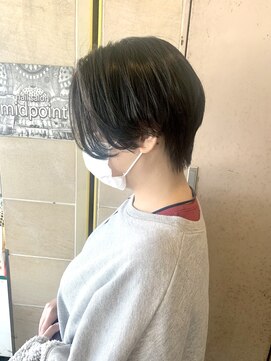 シェア 天王寺(share) ハンサムショート/ 【中野】[メンズライク/アッシュブラック]