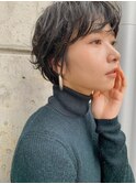 パーマショートボブ