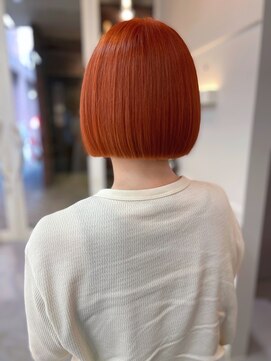 オーイット(ooit) ＊オレンジカラー×切りっぱなしボブ＊