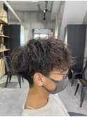 [波巻きパーママッシュ]名古屋栄メンズカットツイストスパイラル